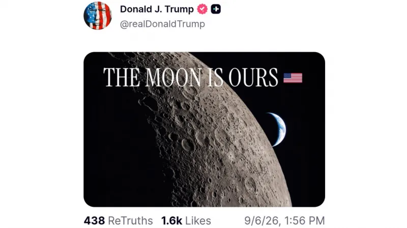 Trump a déclaré que la Lune appartient aux États-Unis