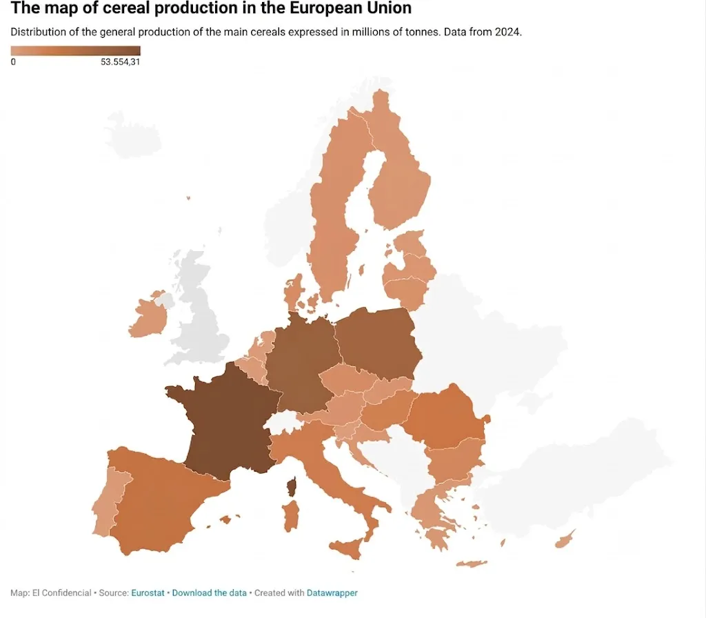 Carte des élargissements de l’UE montrant l’augmentation des terres agricoles